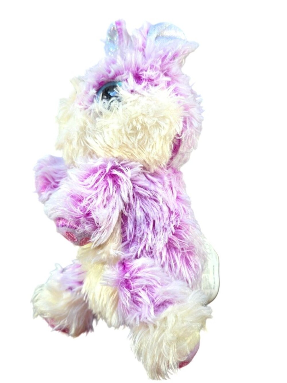 Plush Bunny Rabbit Purple Cream Sparkly Ears 2020 Stuffed Animal By Moose